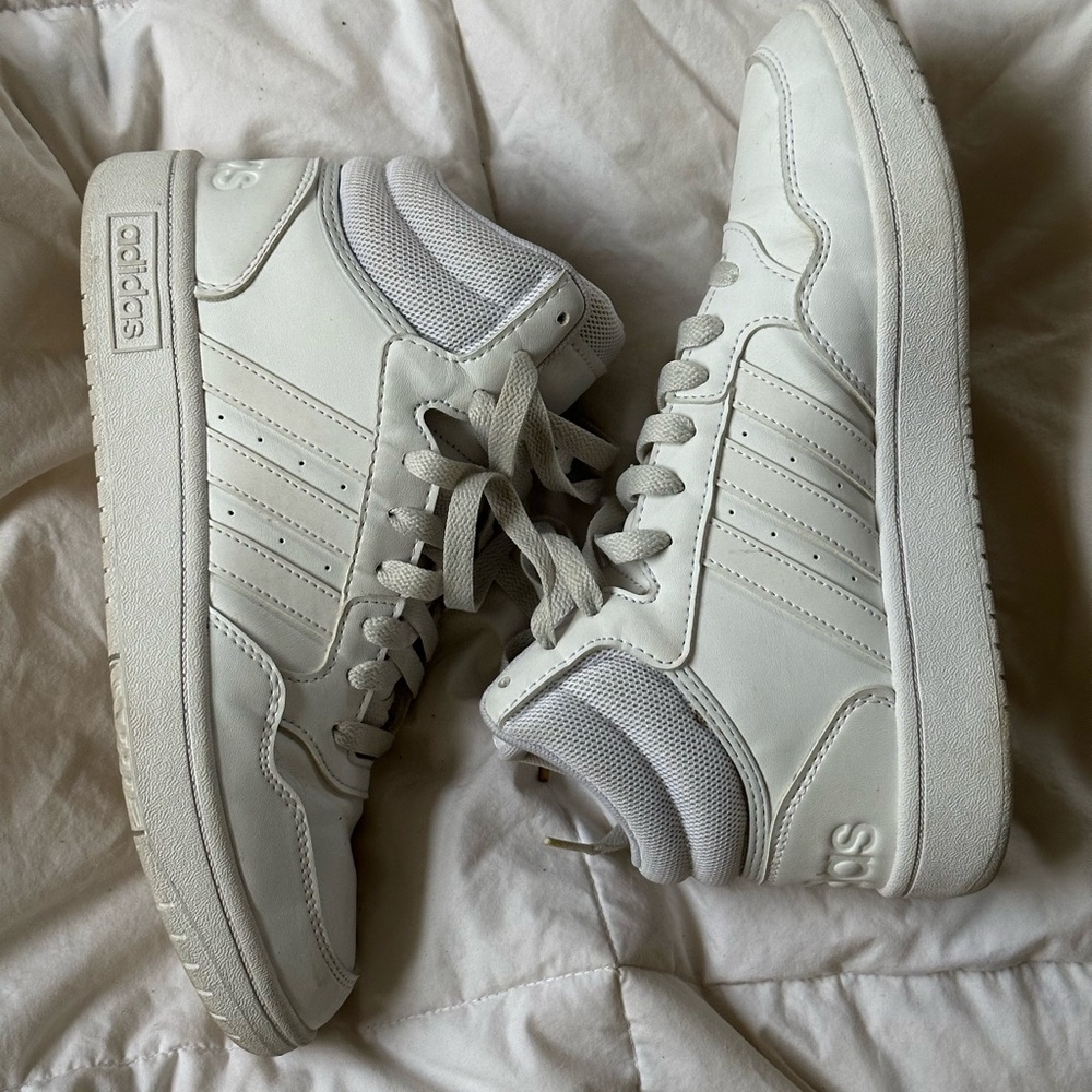 Adidas White High-Top Sneakers